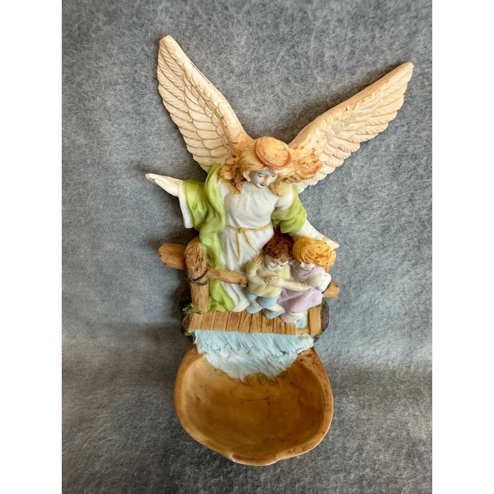 VTG Roman Inc 1993 Guardian‎ Angel Protecting Children Figurine Wall Plaque